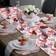 thumbnail image 6 of Valentines Day Table Runners 72 inches Long, Heart Floral Linens Holiday Table Runne for Wedding Dinning Tables Parties Home Decor Table Decorations The Holiday, 6 of 6