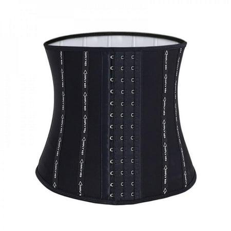 

Women Waist Trainer Cincher Trimmer Back Support Sweat Crazier Slimming Body Shaper Silver Ion Material Belt-Sport