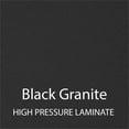 thumbnail image 6 of 3/4" Thermal Fused Laminate Top Flip Top Table Black Wood Laminate, 6 of 10
