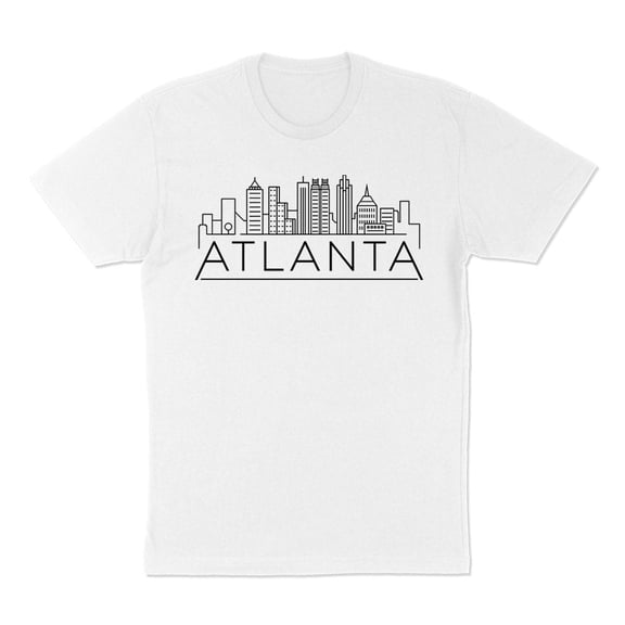 Skyline Atlanta Georgia Shirt Unisex Large White