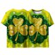 thumbnail image 5 of Xuyuer Women's Saint Patrick's Day Printed Round Neck Solid Color Short Sleeve Casual Loose Top, 5 of 8