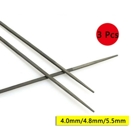 

Round Chainsaw Sharpening Files Steel Pack Of 3 All Sizes 4mm 4.8mm 5.5mm
