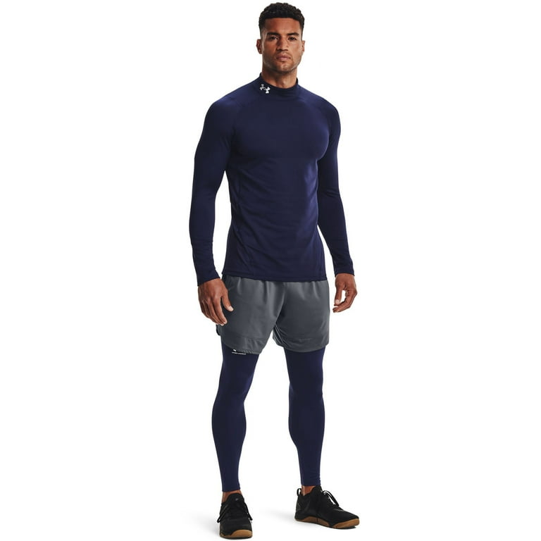 Under Armour ColdGear Fitted Golf Mock - Navy Under Armour ColdGear Fitted Golf Mock - Navy