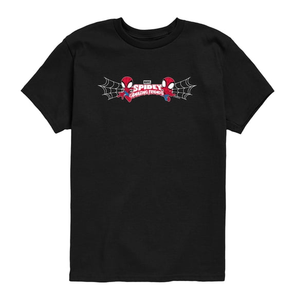 Spidey & His Amazing Friends - Spidey Webs Logo - Toddler Boys Short Sleeve Graphic T-Shirt