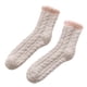 thumbnail image 3 of Calcetines térmicos de invierno para mujer, calcetines suaves y cálidos para estar en casa. Caqui, 3 of 6