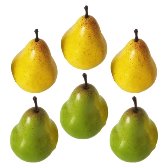Melantax Realistic Pear Ornament Artificial Fruit Model for Home Decor and Store Display, Lifelike Simulation Pear Decoration