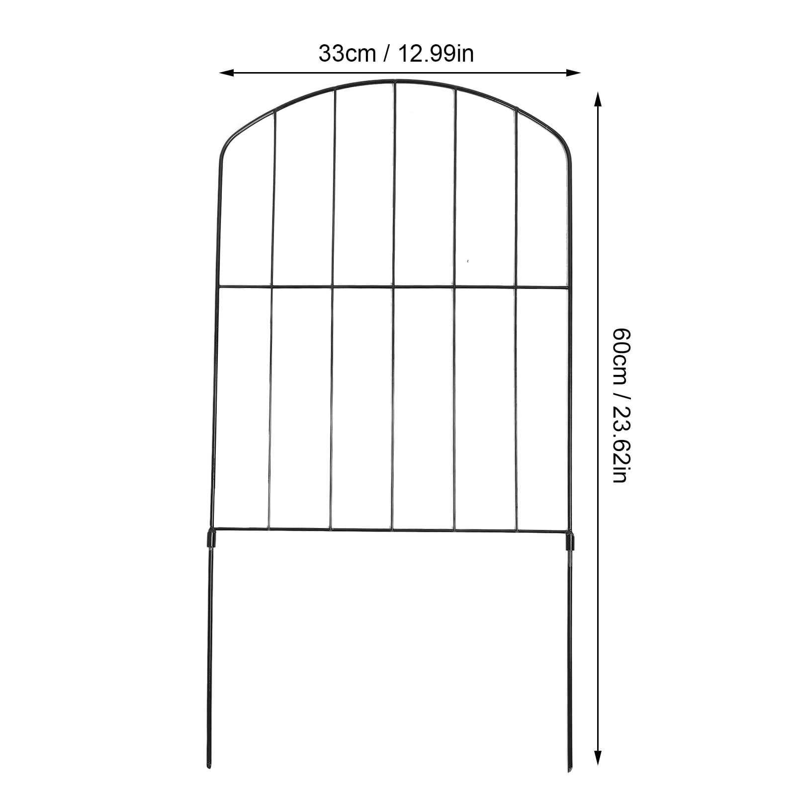YAHHU Decorative Arched Metal Pet Fence – Easy‑Assembly Garden & Patio Barrier, 13.4”×16.9”, 2.4” High, 6 lb, Flexible & Reconfigurable