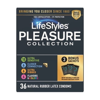 vibrating condoms walmart LifeStyles Pleasure Collection Assorted Lubricated Latex Condoms with  Vibrating Ring, 30 Count HSA/FSA Eligible