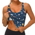 thumbnail image 4 of Lsque Modern Modern Excavator Printed Women'S Sports Bra, Compression, Moisture Wicking, High-Impact Sports Bra For Women,Supportive sports bra-Medium, 4 of 9