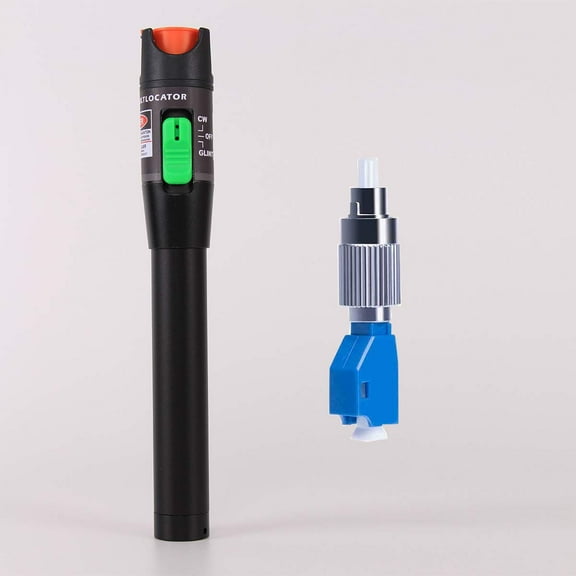 Qhkie 30km Fiber Optic Test Pen – 30mW Red Light Source, Portable & Durable Fiber Inspection Tool – Ideal for Telecom, Data Centers & Field Technicians