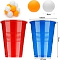 thumbnail image 5 of JUMRHFAN 62PCS Beer Pong Cup Set, Contains 50 Cups and 12 Table Tennis Balls, 500 ml Beer Pong Cups, Reusable Beer Pong Party Cups for Party, Drinking Games, Camping, Birthday, Wedding, 5 of 7