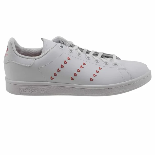 Ad-id-as Stan Smith J EG6495 Unisex Shoes White Hearts Sneakers New Sz 6 Men