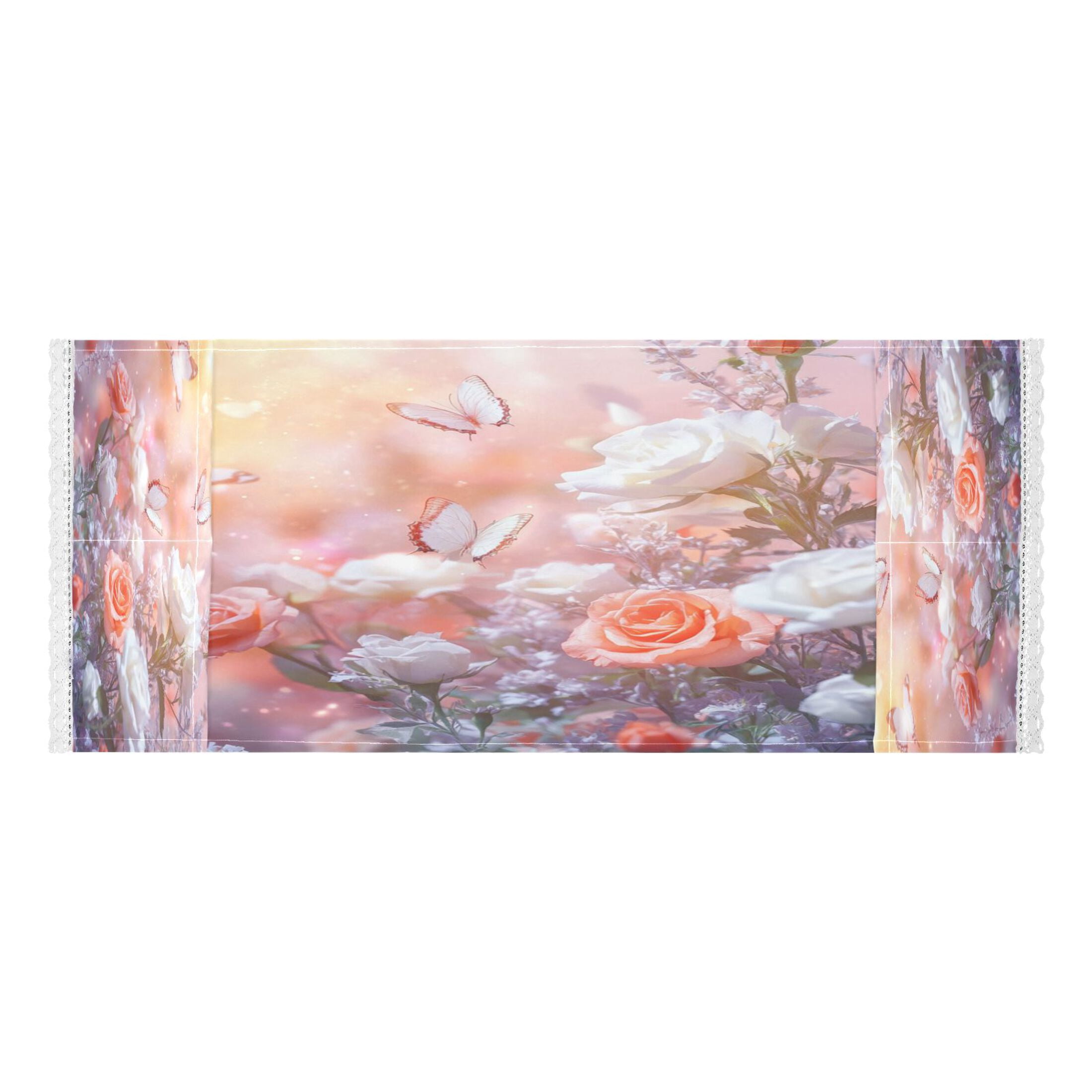 WOBOGO Butterfly Gardens Washing Machine Cloth Dryer Refrigerator Top Cover Protective Non-Slip Mat For Kitchen Laundry
