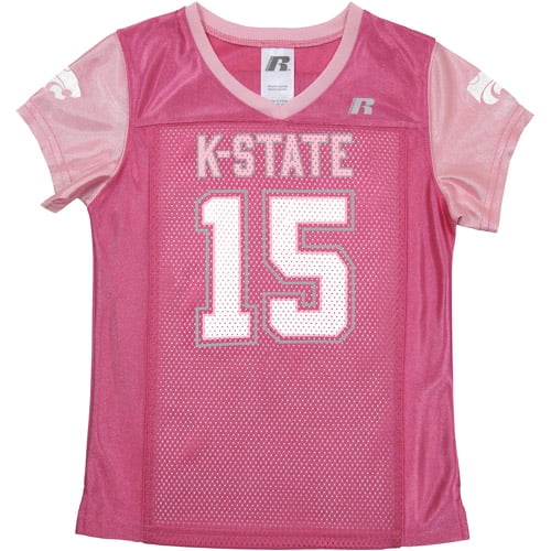 Russell NCAA Kansas State Wildcats, Girls Short Sleeve V-Neck Replica ...