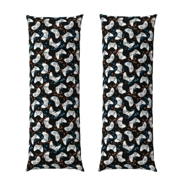 Balery Game Funda Protectora para Almohada Corporal de Algodón Hipoalergénico con Cierre(55 x 21 pulgadas), Almohadas No Incluidas