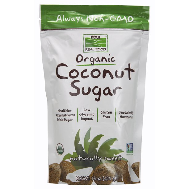 NOW Foods, Certified Organic Coconut Sugar, Alternative to Table Sugar