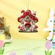 thumbnail image 4 of Decoraciones de Pascua, adornos de Pascua, regalos de Pascua, casa de conejo de Pascua, colgante pequeño de acrílico 2D para el interior del coche, mochila, decoración colgante, decoraciones de Pascua, 4 of 6