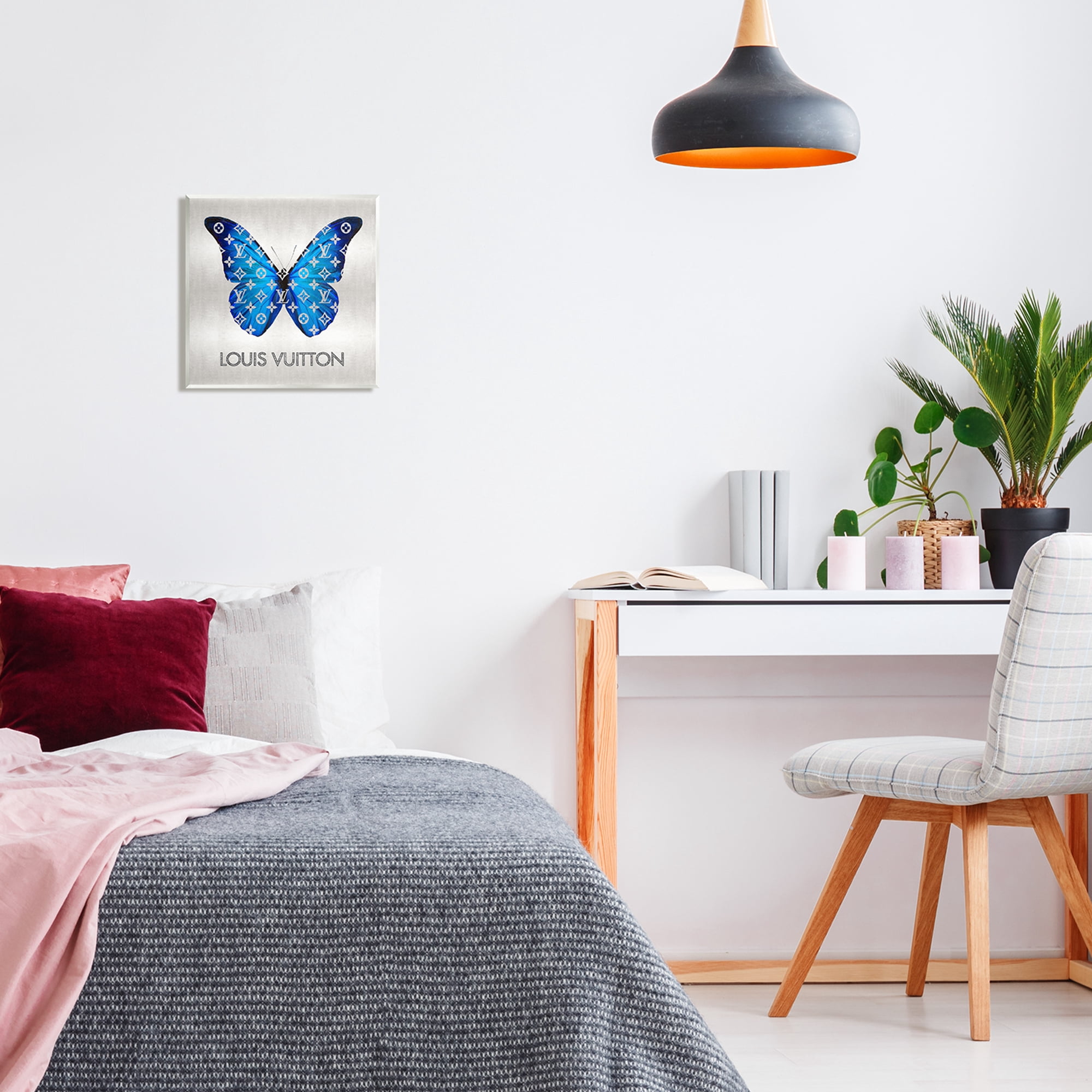 Stupell Industries Fashion Logo Butterfly Animals & Insects Painting Unframed Art Print Wall Art, 12 x 12