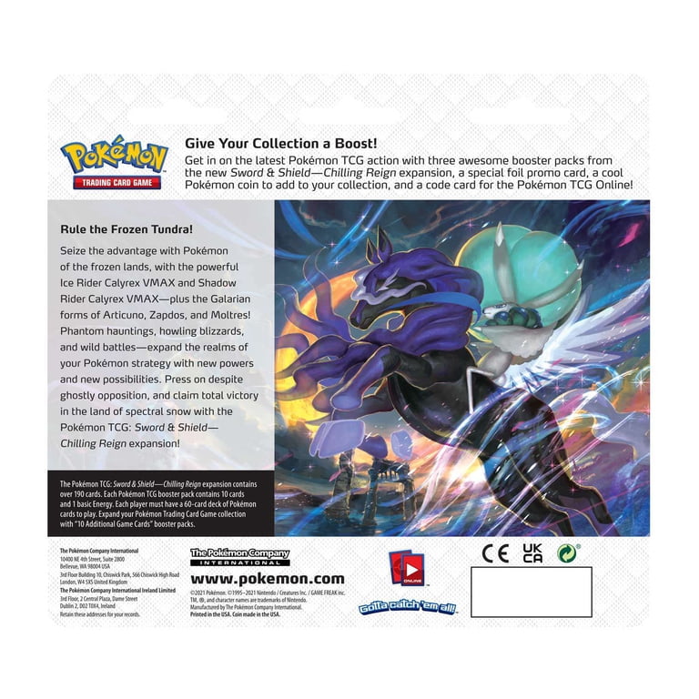 chilling reign pokemon card set TCG Sword & Shield Booster Pack (10 cards) : Toys & Games Includes 1 Booster Pack Every Pokemon card set. Ever.