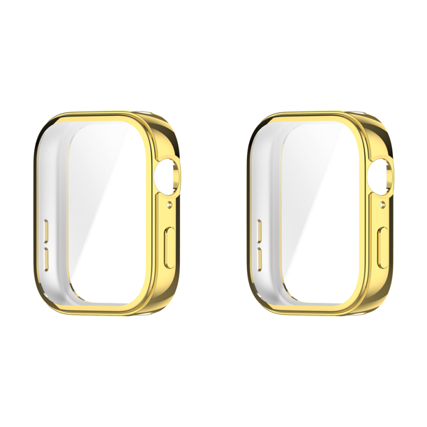 Funda TPU Cubierta Protectora Pantalla Parachoques Suave para Huawei Watch Fit 3 (Oro)