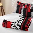 thumbnail image 4 of Erosebridal Leopard Zebra Stripe Bed Spread Queen,Wild Animals Queen Coverlet Set For Girls,3-Piece, 4 of 7