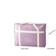 thumbnail image 3 of Large Capacity Quilt Storage Bag Waterproof Dustproof, Heavy Duty Moving Packing Organizer for Comforters Blankets, Reinforced Handles Durable Fabric, Home Relocation Essential, 3 of 6