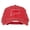 Red, variant on Connecticut with Map Outline Embroidered Washed Cotton Twill Cap - White OSFM