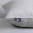 thumbnail image 2 of Phantoscope Farmhouse Triple Button Linen Decorative Throw Pillow, Light Gray, 18" x 18", 2 Pack, 2 of 9