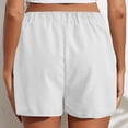 thumbnail image 5 of LEBONYARD Womens Shorts Plus Size,Women's Shorts with a Modern Twist,Women Summer Fashion Solid Color Button Pocket Shorts White S, 5 of 8