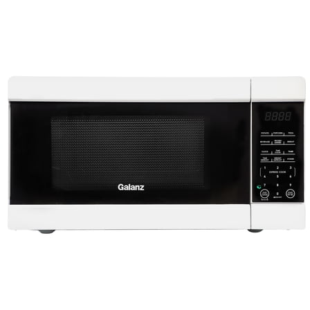 Galanz, 0.9 Cu ft Air Fry Countertop Microwave, 900 Watts, Silver