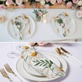 thumbnail image 3 of Spring Daisy Cloth Napkins, Farmhouse Country Flower Leaf Plant Wood Grain Washable and Reusable Dinner Napkins Set of 8, Table Napkin for Kitchen Party Birthday Wedding Hotel Housewarming 20"x20", 3 of 9