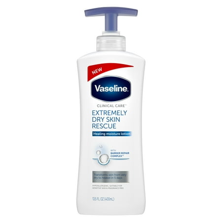 Vaseline Clinical Care Body Lotion Extremely Dry Skin Rescue 13.5 (Best Cream For Dry Flaky Skin On Face)