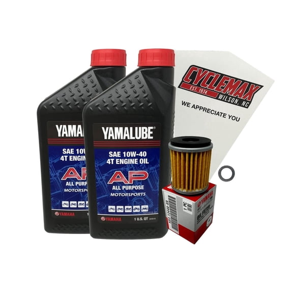 Cyclemax OEM Standard Oil Change Kit fits 2009-2024 Yamaha YFZ450R