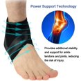 thumbnail image 3 of PENGXIANG Ankle Support Brace 1 Pair, Adjustable Ankle Brace with Breathable & Elastic Nylon Material, Comfortable Ankle Wrap Sports Protect Against Chronic Ankle Strain Sprains Fatigue, 3 of 7