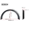 thumbnail image 3 of Universal 2X Auto Car Body Fender Flares Flexible Durable Polyurethane Kit Black, 3 of 8