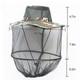 thumbnail image 7 of Camouflage Outdoor Fishing Camping Anti Mosquito Mesh Hat Face Protective Cap, 7 of 7