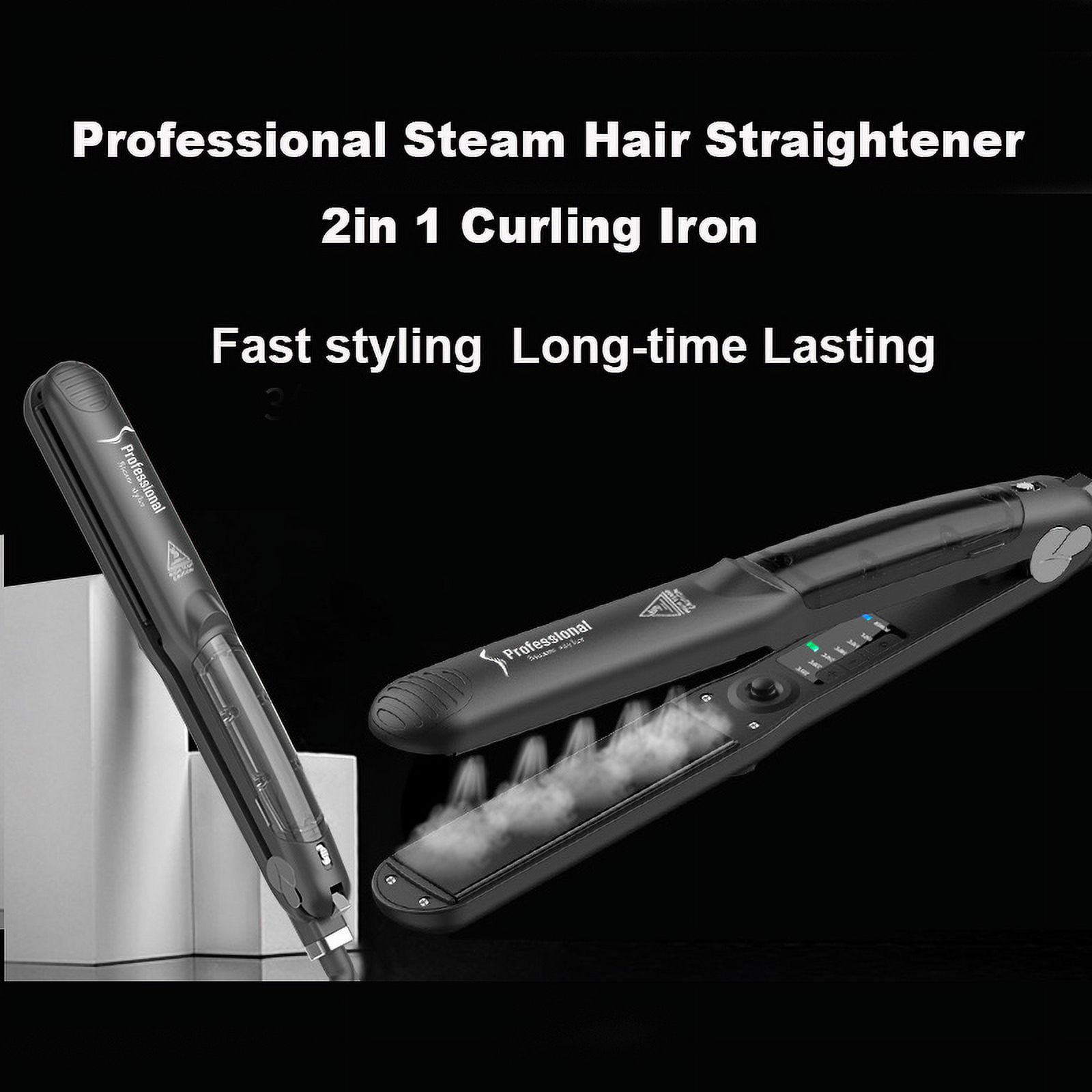 2 in 1 steam hair straightener sales