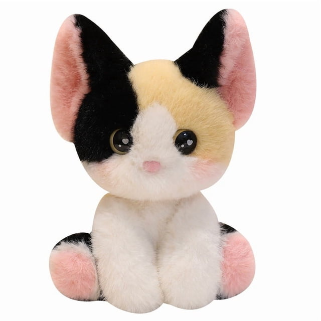 Muñeca de peluche con dibujos animados de calicó, 24 cm, peluche suave