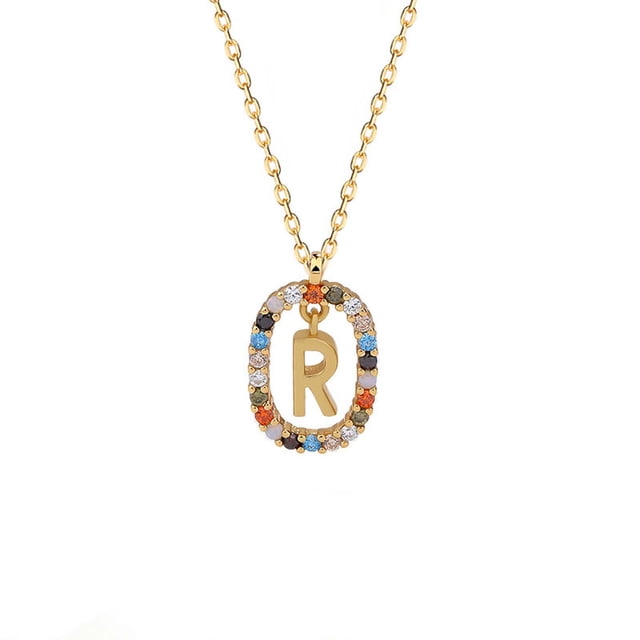 mtvxesu Necklaces Pendants Collier Lettre Design Mode Pendentif de Luxe