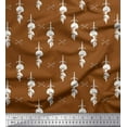 thumbnail image 1 of Soimoi Poly Georgette Fabric Sword,Crossbone & Skull Halloween Printed Craft Fabric by The Yard 42 Inch Wide, 1 of 1