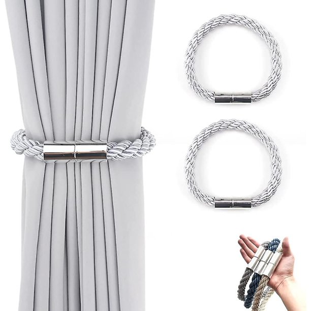 piezas de alzapaños magnéticos para cortinas trenzadas, hebillas magnéticas para cortinas trenzadas, hebillas magnéticas para cortinas, alzapaños magnéticos para cortinas, para oficina en casa D,11 Feliz Sencillez