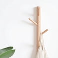 thumbnail image 5 of Coat Rack 2 pack-Wall Mounted Hat Rack Coat Hooks-Sturdy Wooden Coat Rack Stand-Entryway Hall Tree Coat Tree with Solid Base for Hat,Clothes,Purse,Scarves,Handbags,Umbrella(Dark Brown), 5 of 7