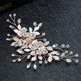 thumbnail image 3 of Peigne Barrette en Strass pour Cheveux Latéraux Accessoire de Mariage, 3 of 8