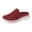 Red, variant on Comfortable And Breathable Flat Soled Slip On Mesh Heelless Casual Shoes For Men And Women