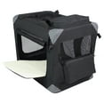 EliteField 3Door Folding Soft Dog Crate with Carrying Bag and Fleece