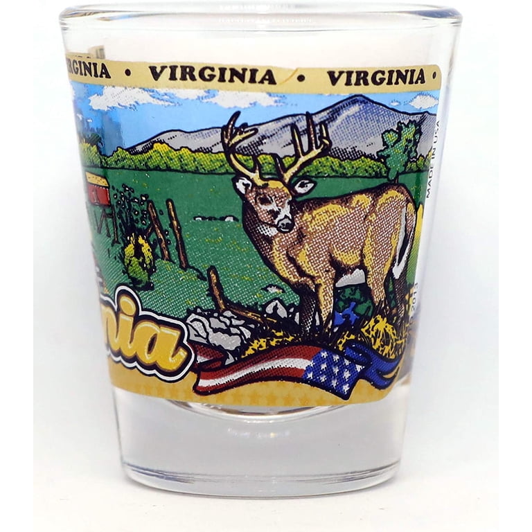 World By Shotglass Vermont State Wraparound Shot Glass – Multicolor Collectible Glass