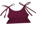 thumbnail image 3 of Baby Girl Clothes Cotton Halter Ruffle Romper, 3 of 5