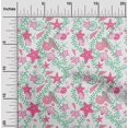 thumbnail image 2 of oneOone Cotton Cambric Pink Fabric Beach Starfish &Shell Dress Material Fabric Print Fabric By The Yard 56 Inch Wide, 2 of 4