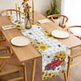 thumbnail image 3 of Spring Sunflowers Table Runner - 70 Inch Long, Kitchen Dining Table Runner Dresser Scarves, Car Bee Farmhouse Pastoral Rustic Farmhouse Decor for Coffee Tables Wedding Party Banquet, 3 of 8