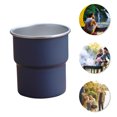 thumbnail image 2 of Copa De Campamento Taza de agua para acampar Taza de cerveza de café al aire libre de acero inoxidable apilable (Azul real), 2 of 5
